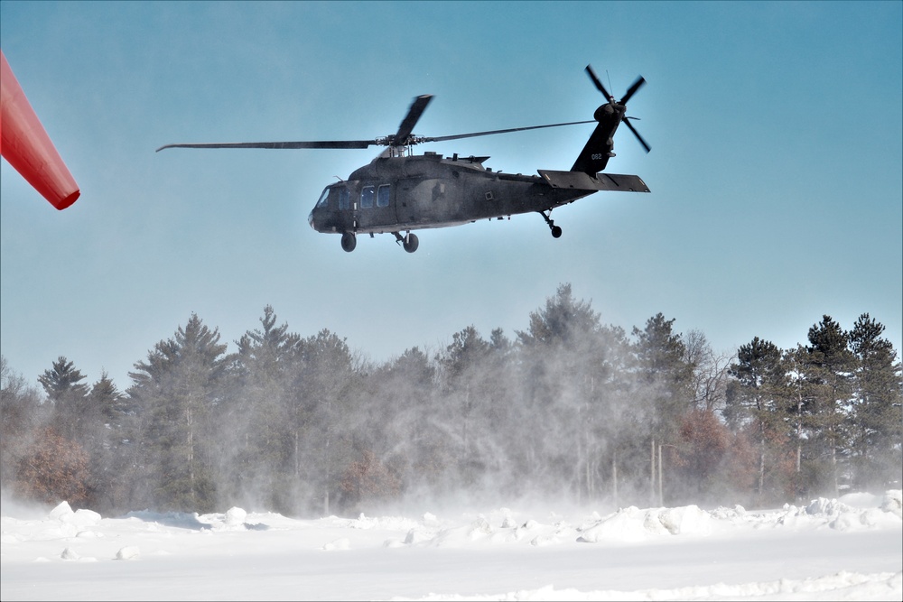 Wisconsin National Guard UH-60 Black Hawk operations at Fort McCoy