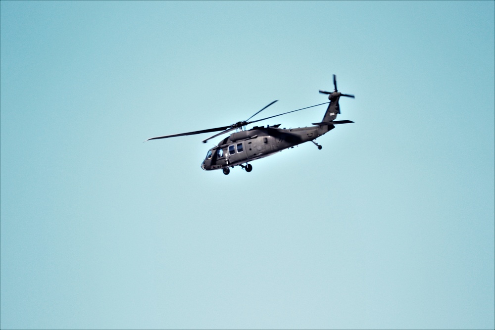 Wisconsin National Guard UH-60 Black Hawk operations at Fort McCoy