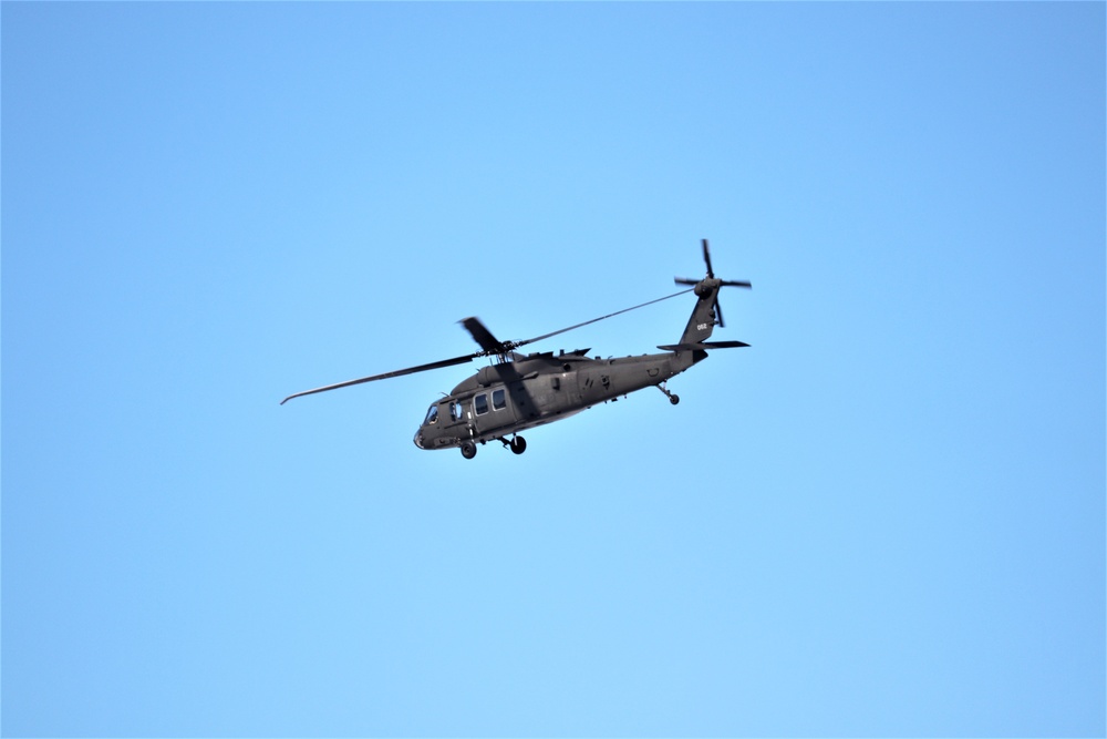 Wisconsin National Guard UH-60 Black Hawk operations at Fort McCoy