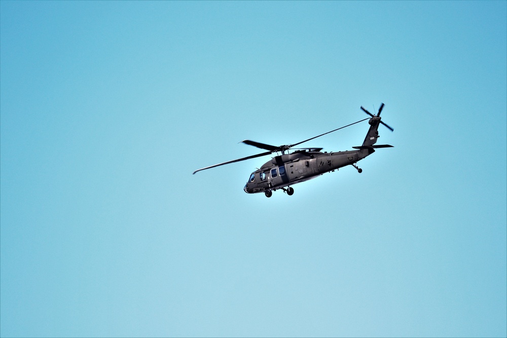 Wisconsin National Guard UH-60 Black Hawk operations at Fort McCoy