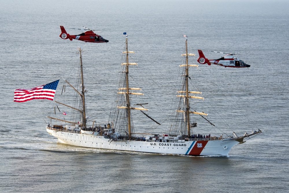 Coast Guard Cutter Eagle arrives in Savannah