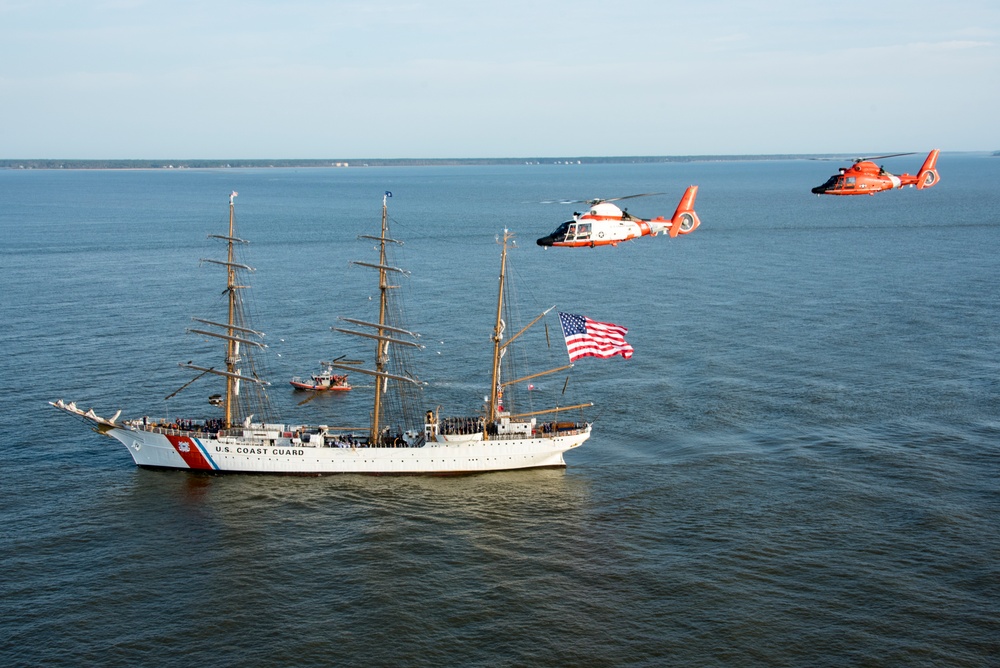 Coast Guard Cutter Eagle arrives in Savannah