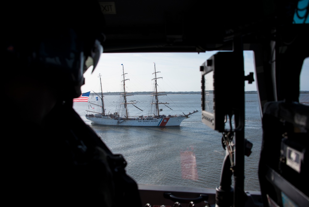 Coast Guard Cutter Eagle arrives in Savannah