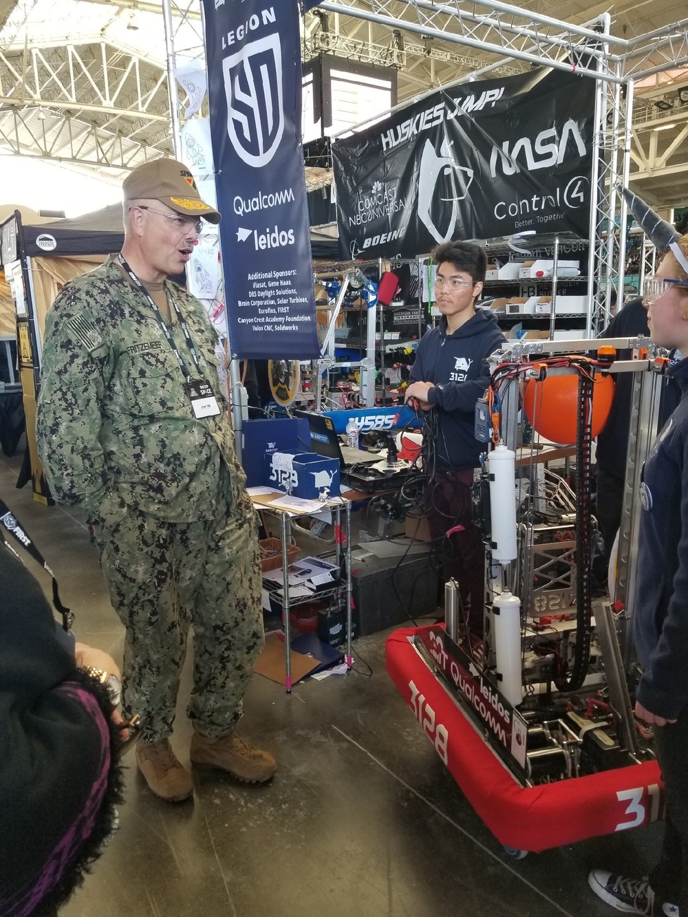 SPAWAR Motivates Students to Pursue Careers in STEM at FIRST Robotics Competition