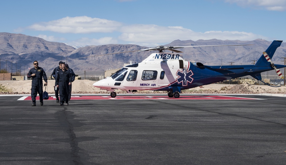 99th MDG participates in Mercy Air Life Flight exercise
