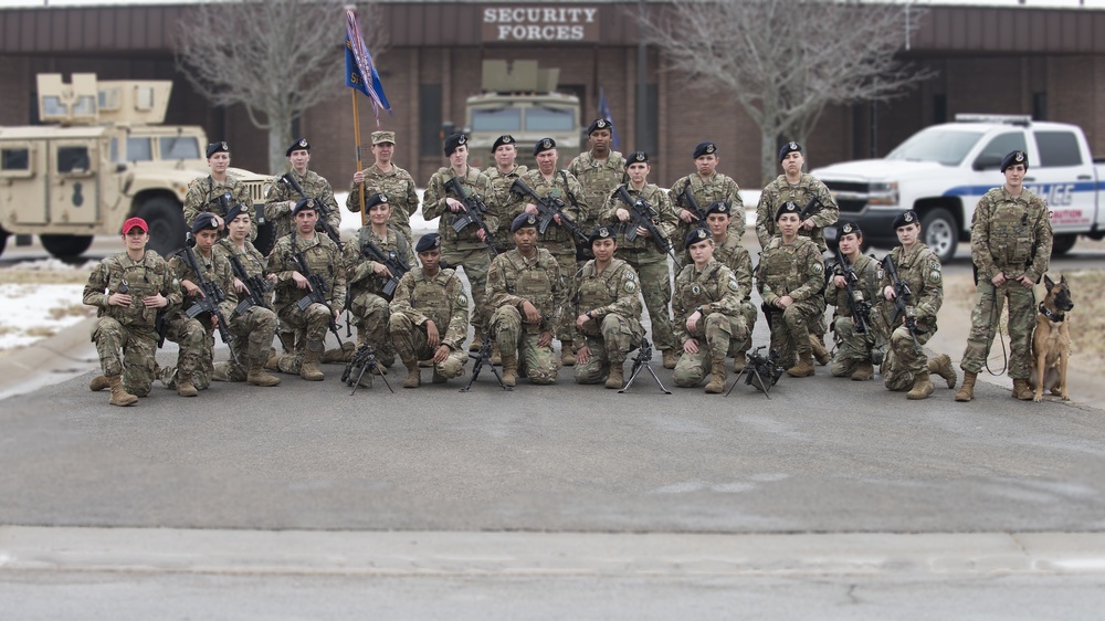 Female 509th SFS defenders represent Whiteman AFB