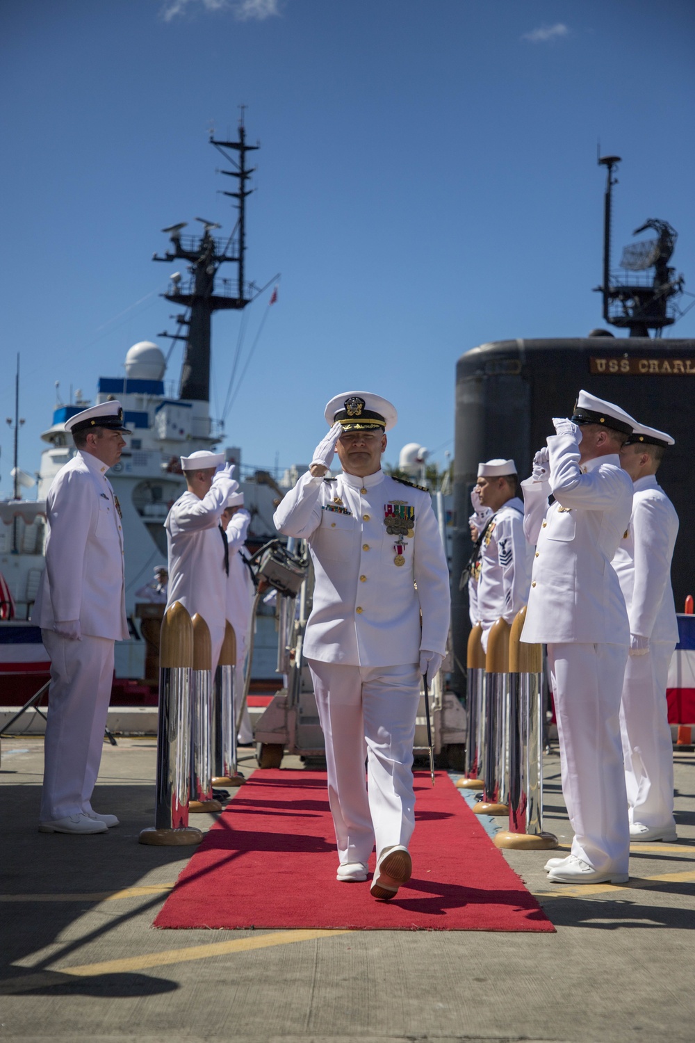 USS Charlotte (SSN 766) Holds Change of Command Ceremony