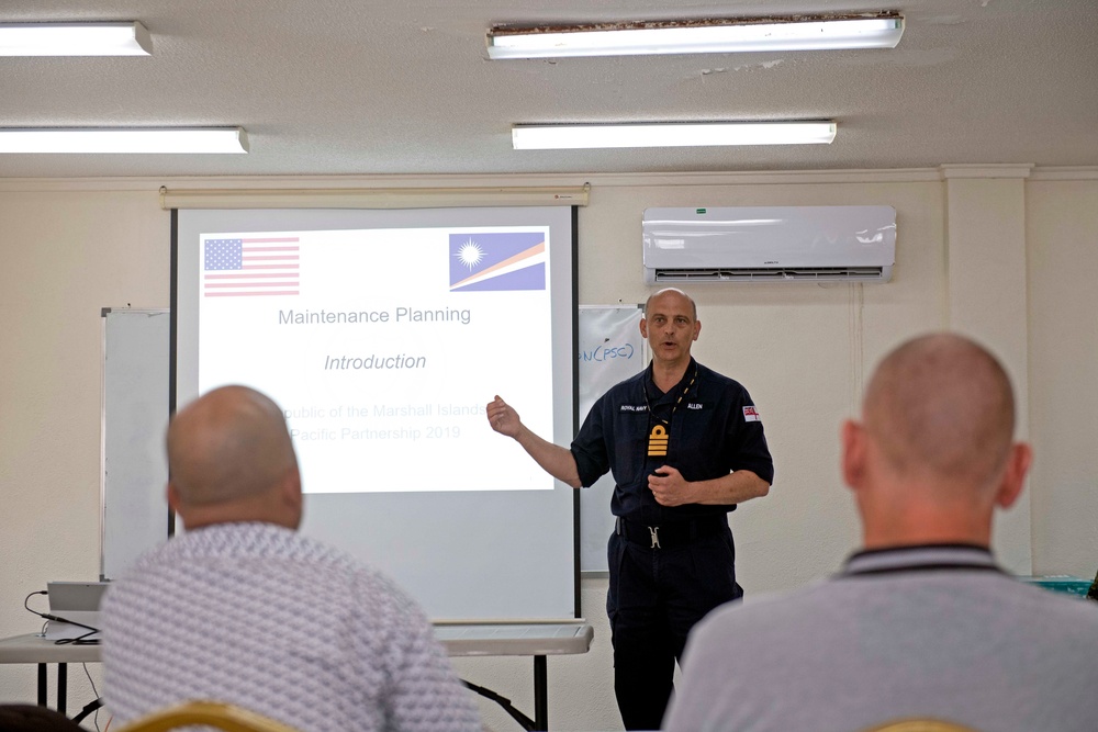 Pacific Partnership 2019 Participates in a Maintenance Cooperative Meeting