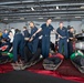 The aircraft carrier USS John C. Stennis (CVN 74) conducts a mass casualty drill