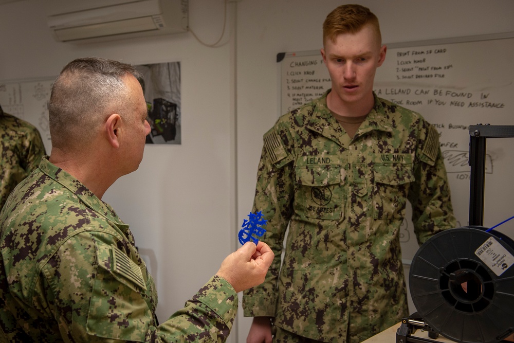 Rear Adm. John Korka visits NMCB 133