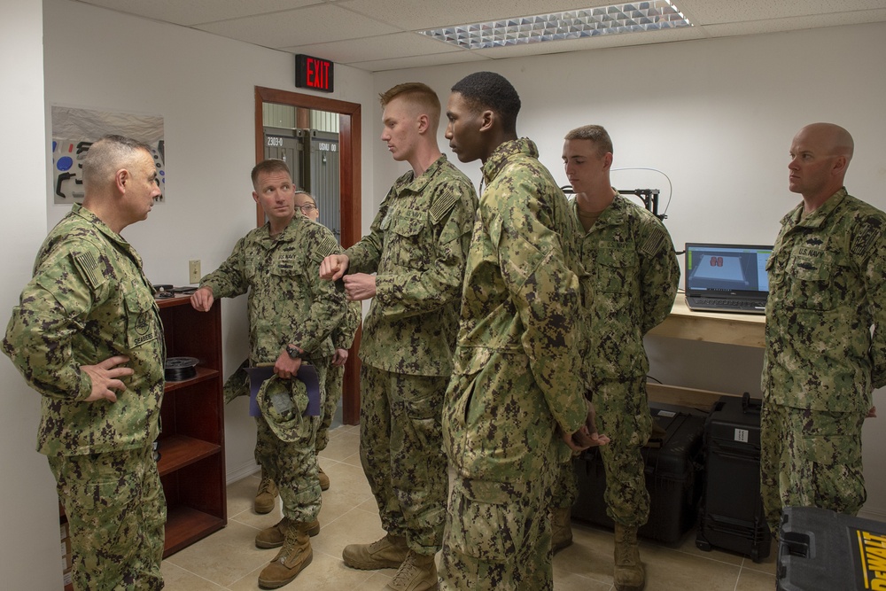 Rear Adm. John Korka visits NMCB 133