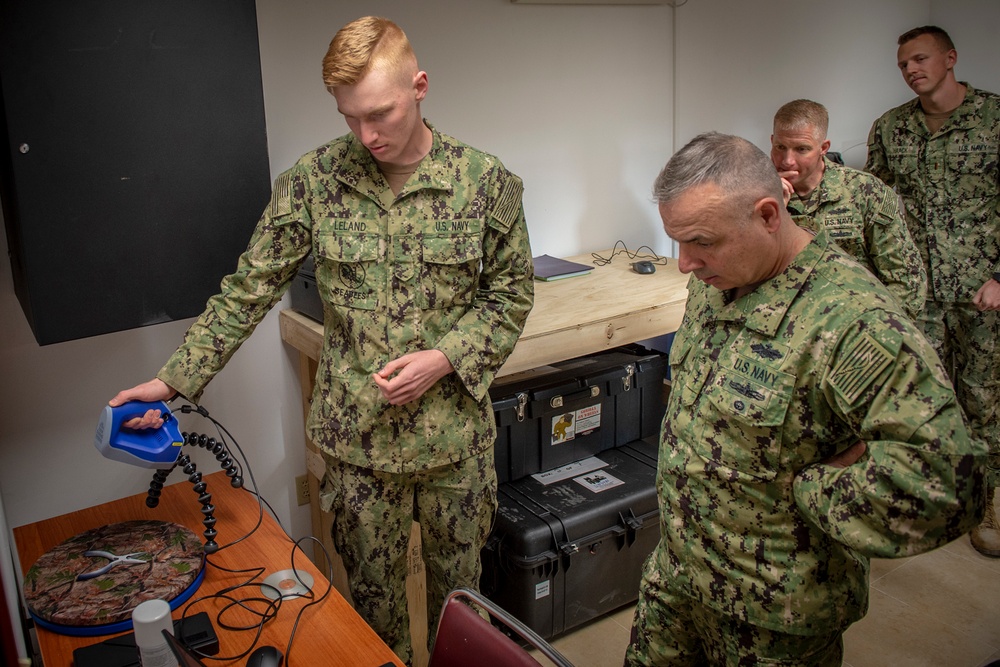 Rear Adm. John Korka visits NMCB 133