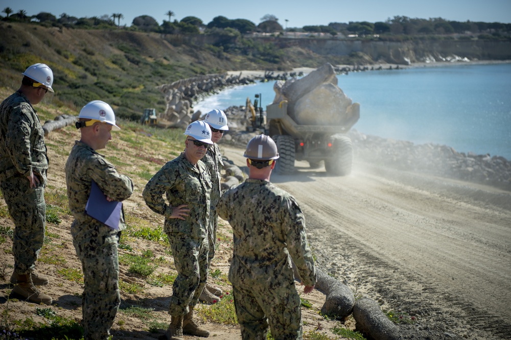 Rear Adm. John Korka visits NMCB 133