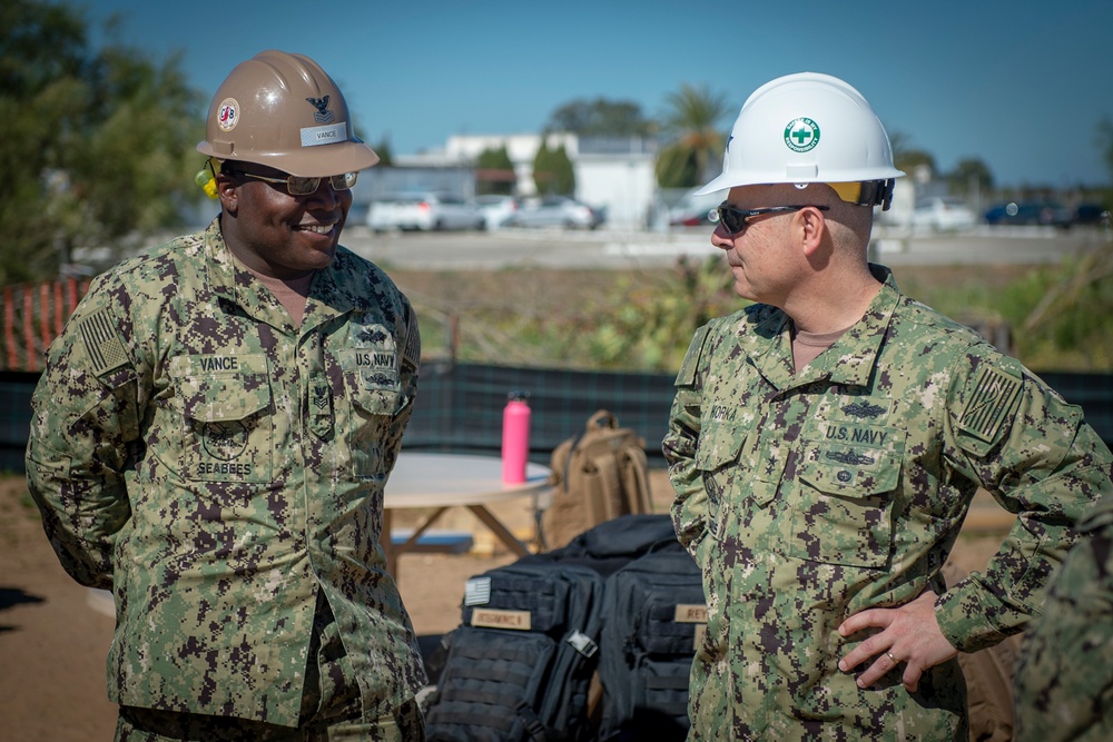 DVIDS - Images - Rear Adm. John Korka visits NMCB 133 [Image 13 of 15]