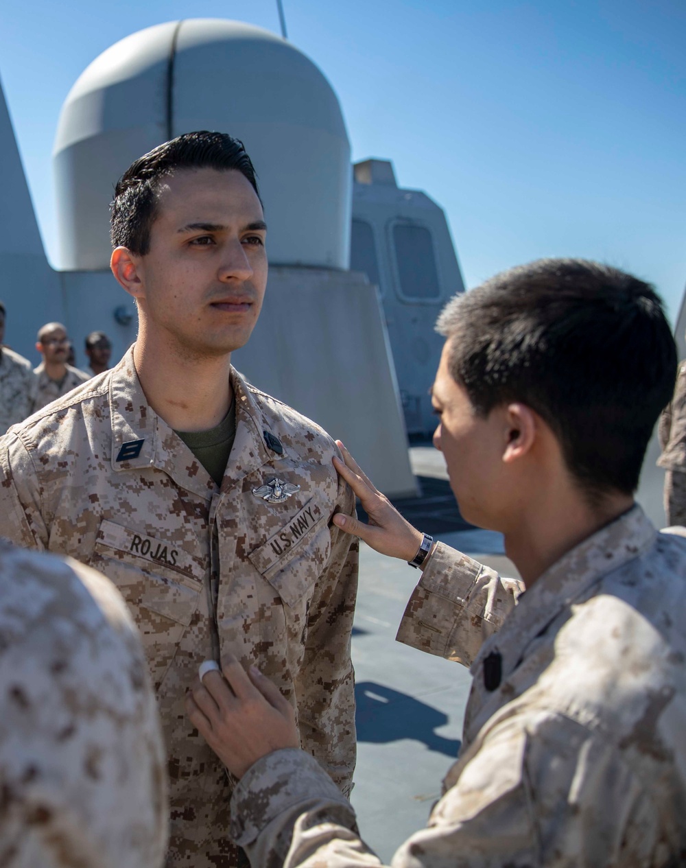 FMF Pinning Ceremony, USS Arlington