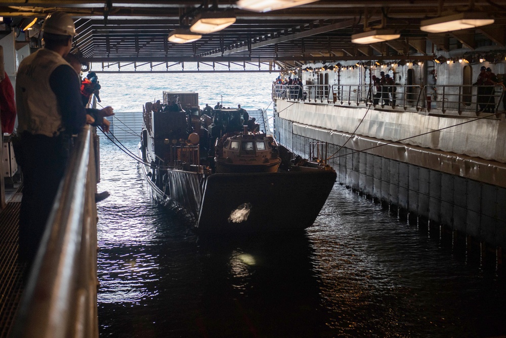 USS Harpers Ferry Conducts Well Deck Operations