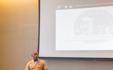 MEAC athletes learn about Marine Corps traditions and values