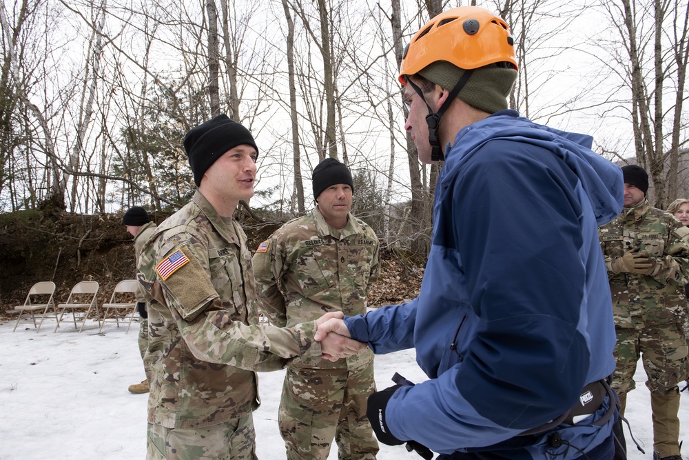 Secretary of the Army visits Army Mountain Warfare School