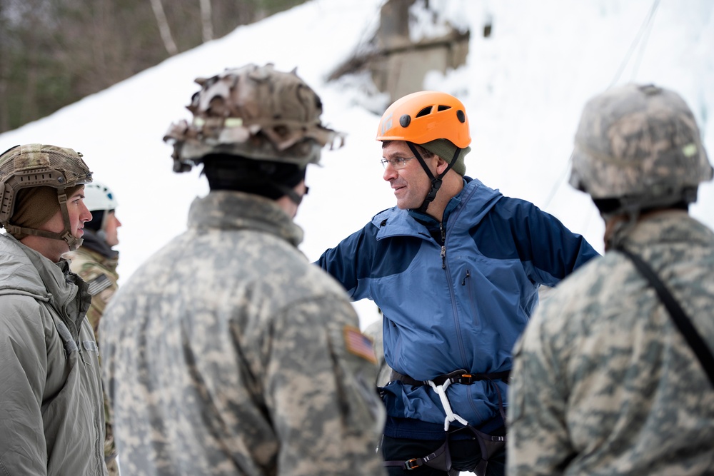 Secretary of the Army visits Army Mountain Warfare School