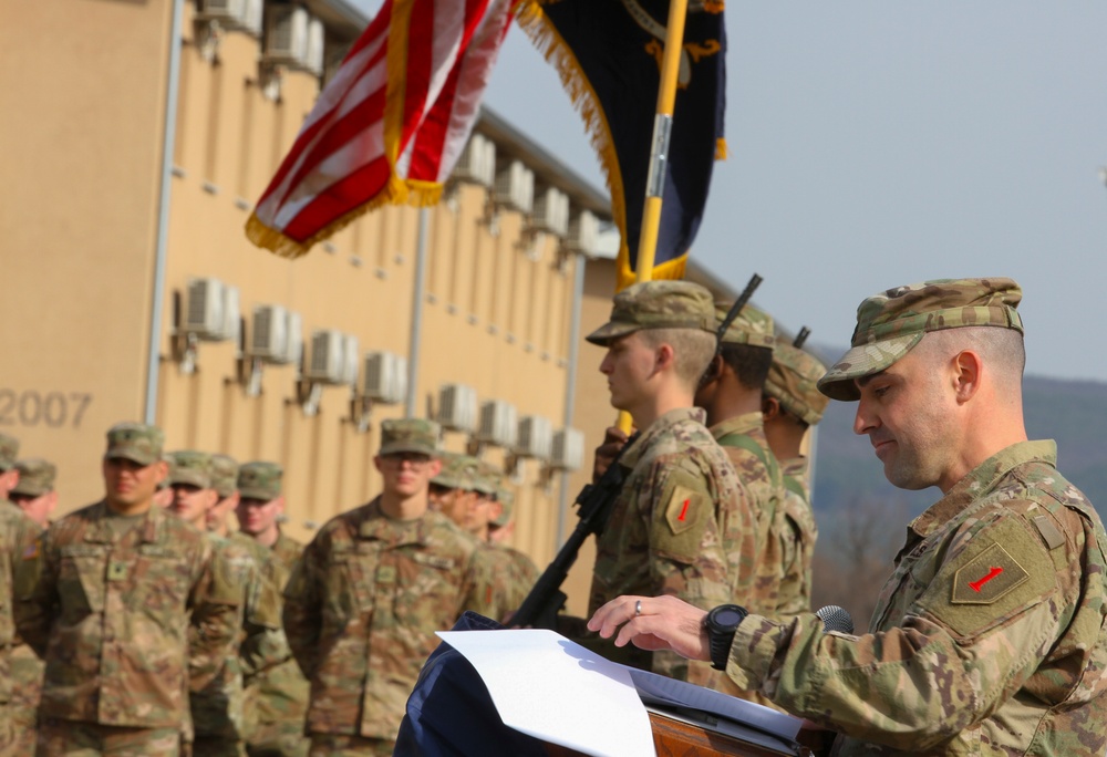 Bravo Company Change of Command Ceremony