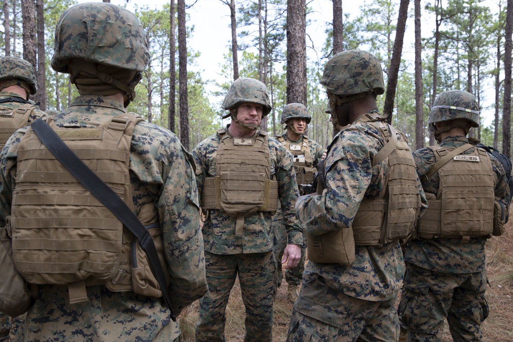 4th Marine Division Commanding General Visit