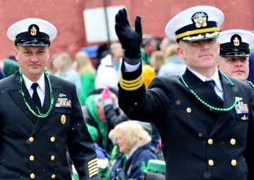Sailors March in Pittsburgh's St. Patrick's Day Parade