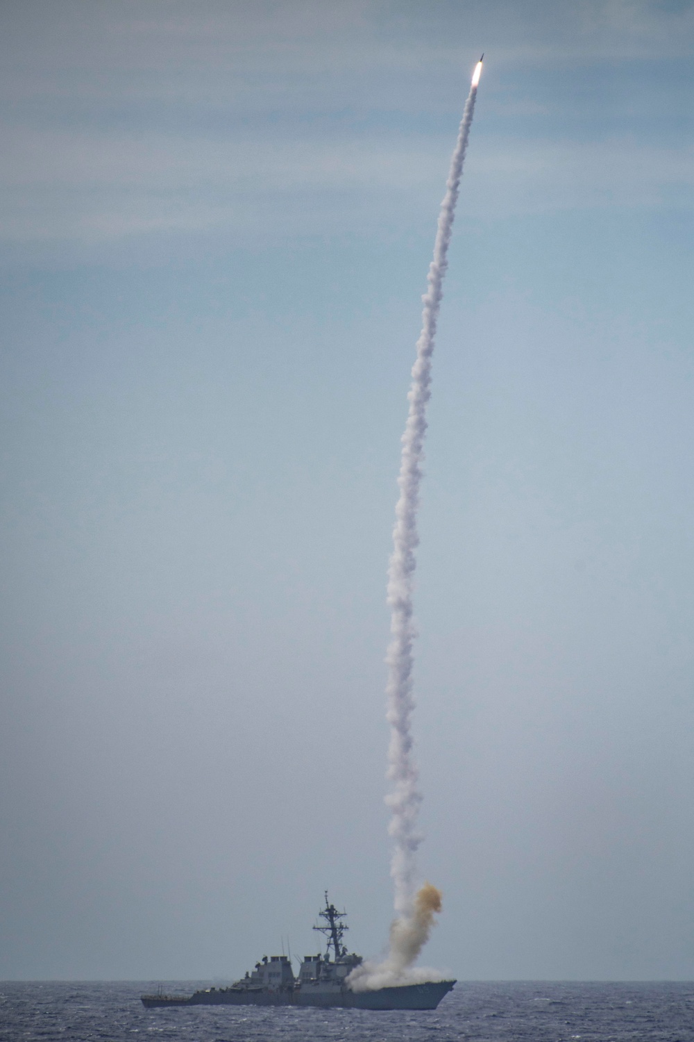 USS McCampbell and USS Milius Missile Exercise