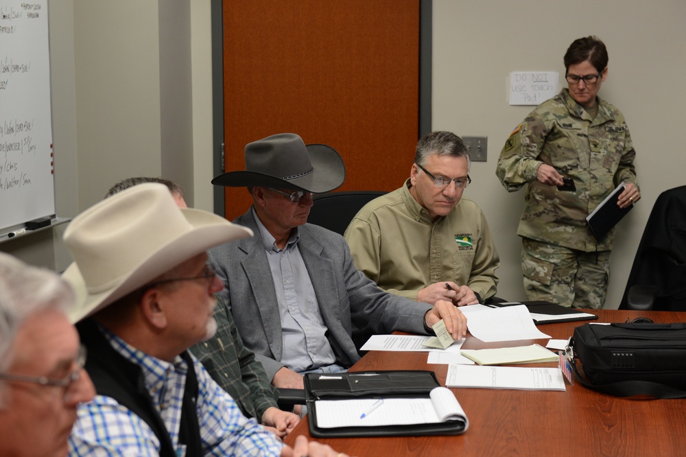 Nebraska Emergency Management Agency Leadership meets with Nebraska Cattleman