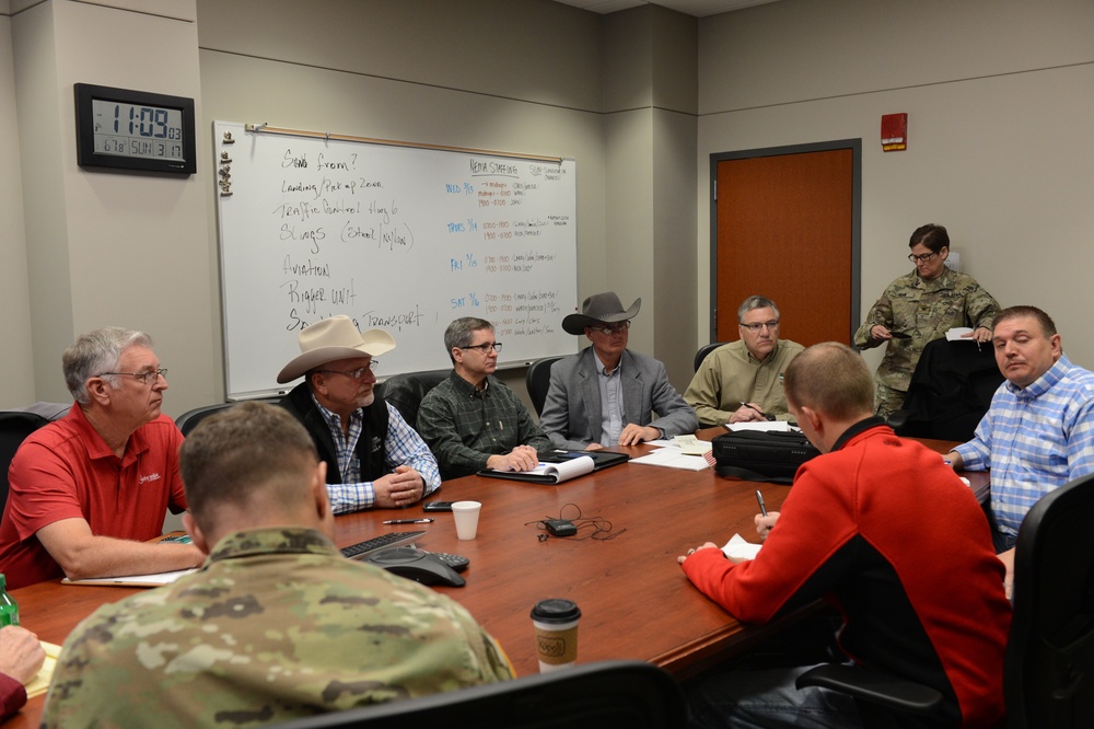 Nebraska Emergency Management Agency Leadership meets with Nebraska Cattleman