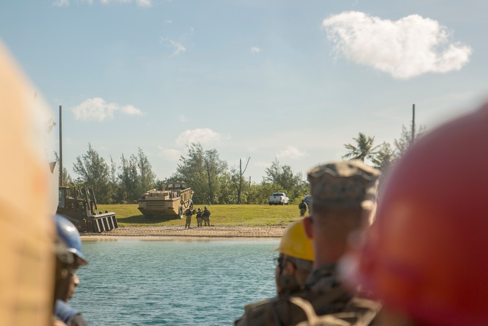 CLB-31 Marines, Sailors emerge from the sea, begin training in Guam