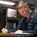 USS Chief Sailors take 2nd class advancement exam