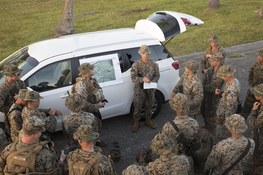CLB-31 Marines conduct convoy lane training in Guam