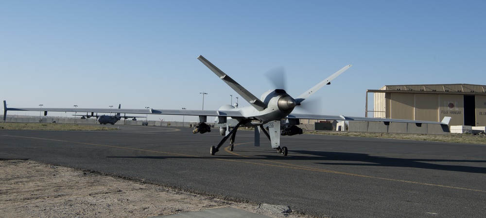 386th EAMXS, 46th EATKS launch MQ-9 Reaper