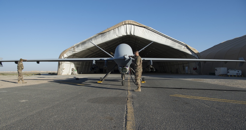 386th EAMXS, 46th EATKS launch MQ-9 Reaper