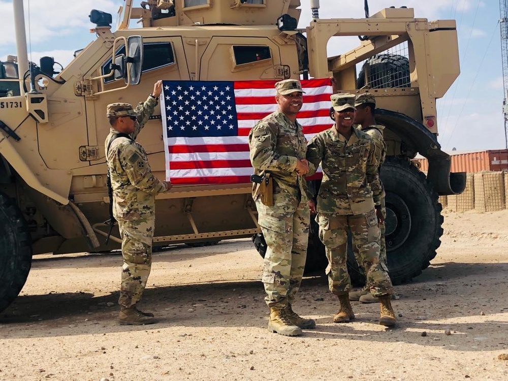 247th Quartermaster Company Re-Enlistment Ceremony