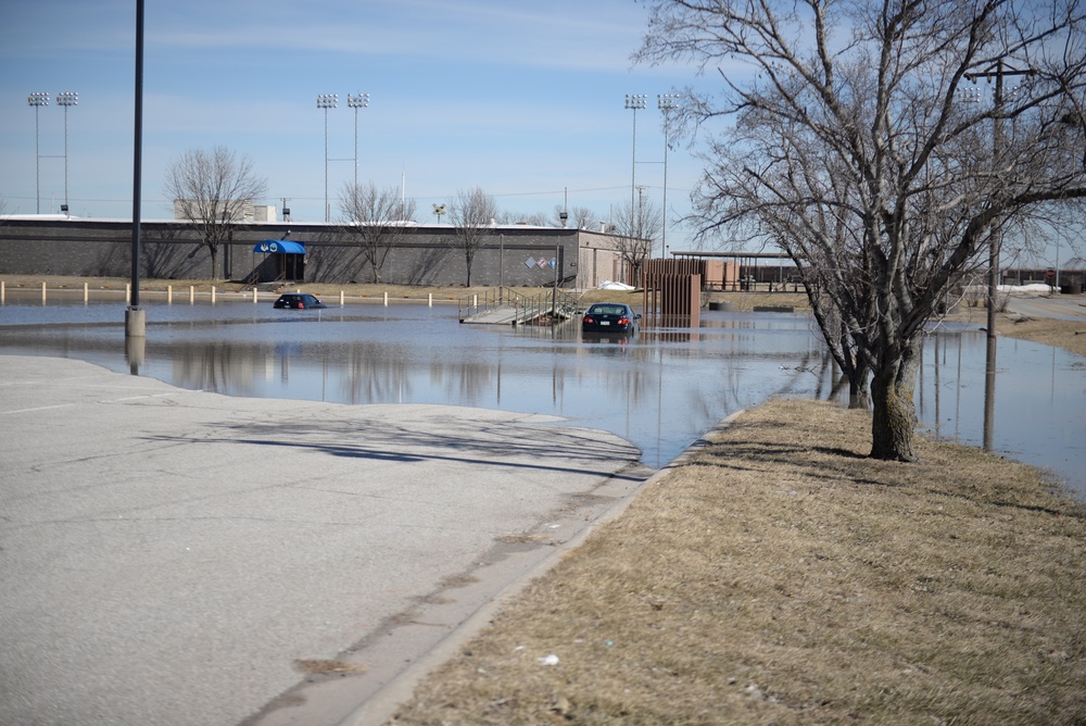 Team Offutt battles flood waters