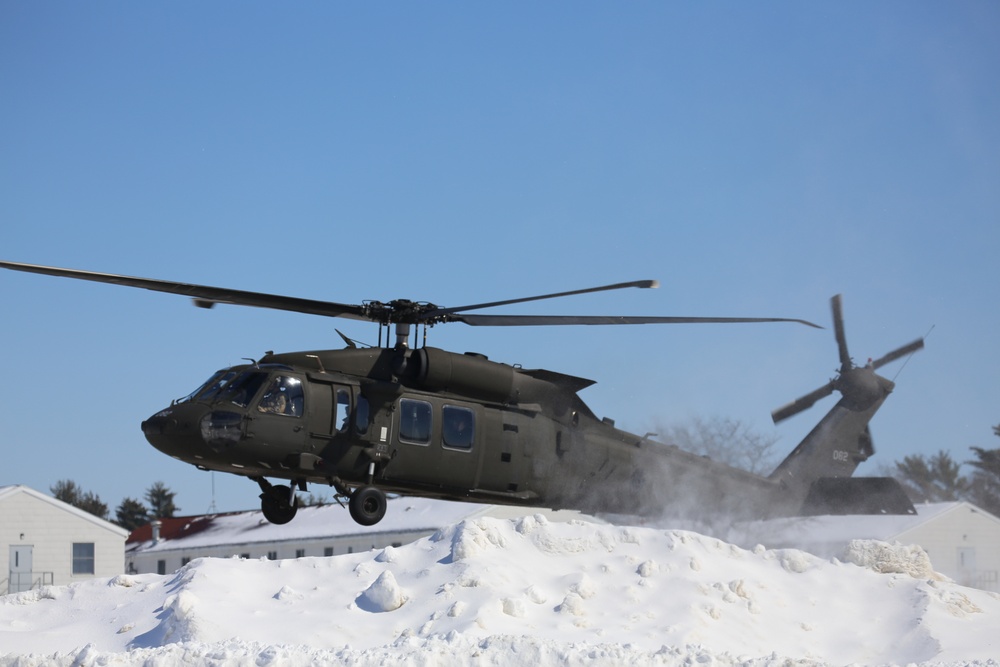 Wisconsin National Guard UH-60 Black Hawk operations at Fort McCoy