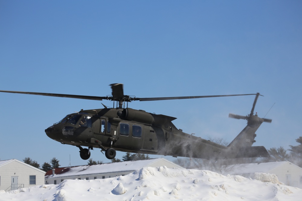 Wisconsin National Guard UH-60 Black Hawk operations at Fort McCoy