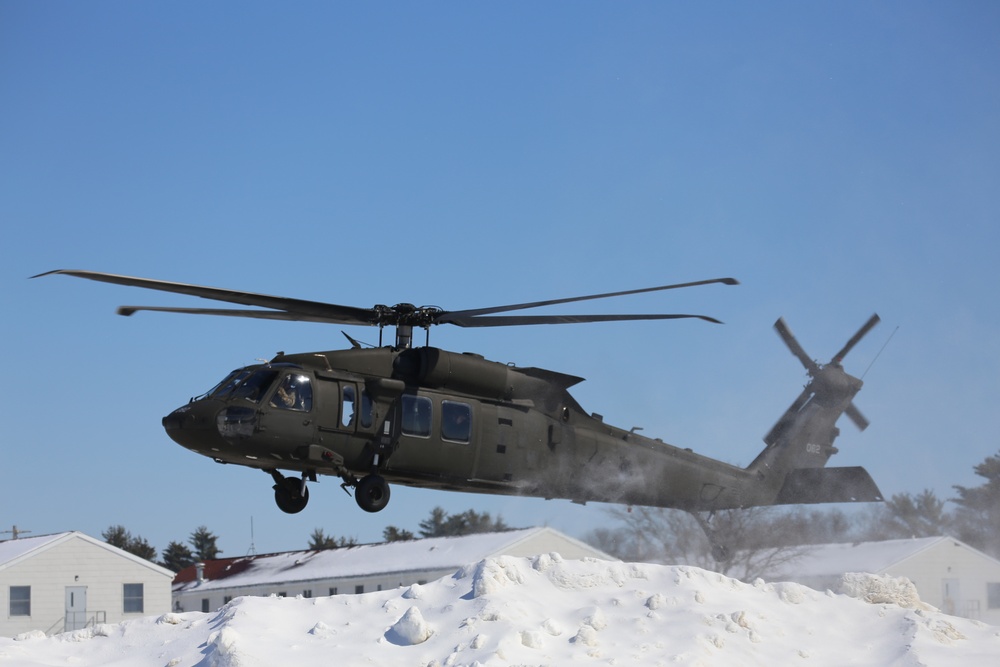 Wisconsin National Guard UH-60 Black Hawk operations at Fort McCoy