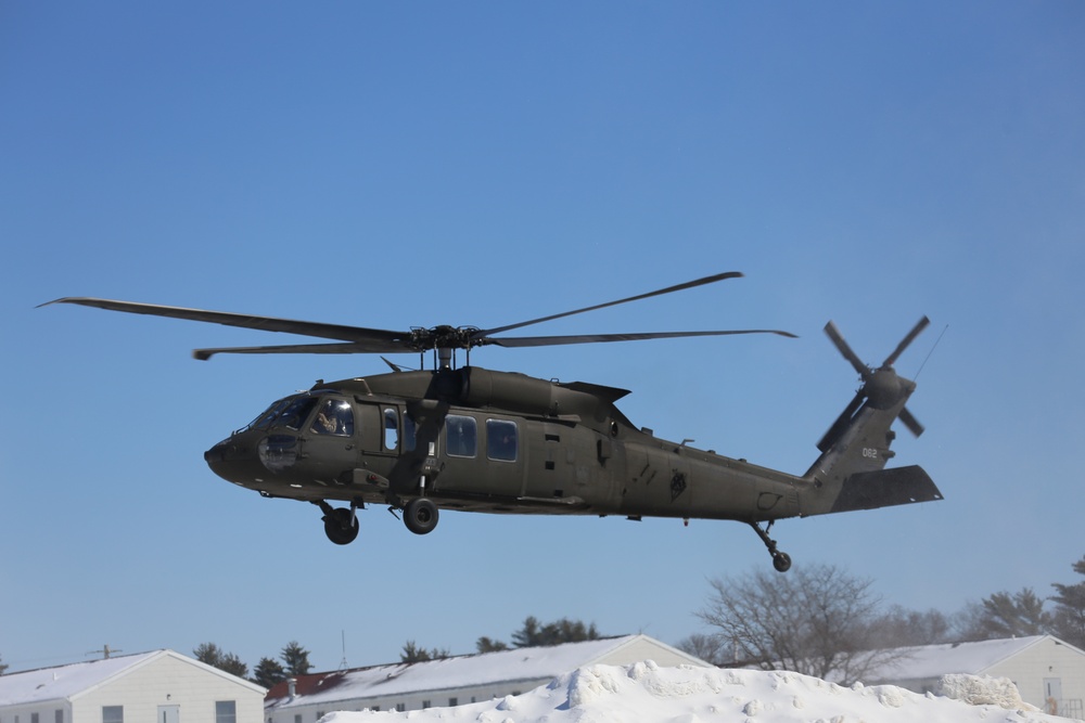 Wisconsin National Guard UH-60 Black Hawk operations at Fort McCoy