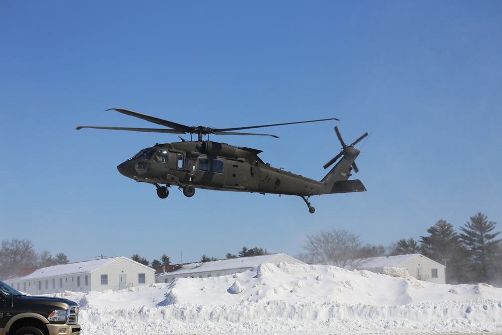 Wisconsin National Guard UH-60 Black Hawk operations at Fort McCoy