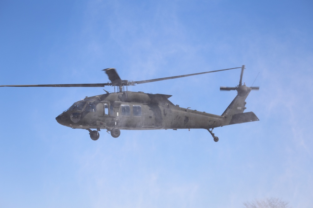 Wisconsin National Guard UH-60 Black Hawk operations at Fort McCoy