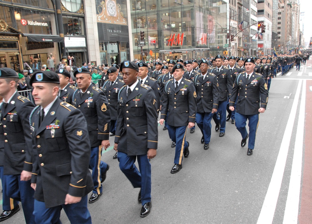 69th Infantry marches in St. Patrick's Day Parade