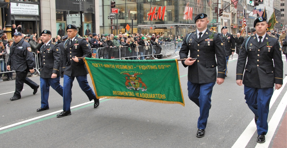 69th Infantry marches in St. Patrick's Day Parade