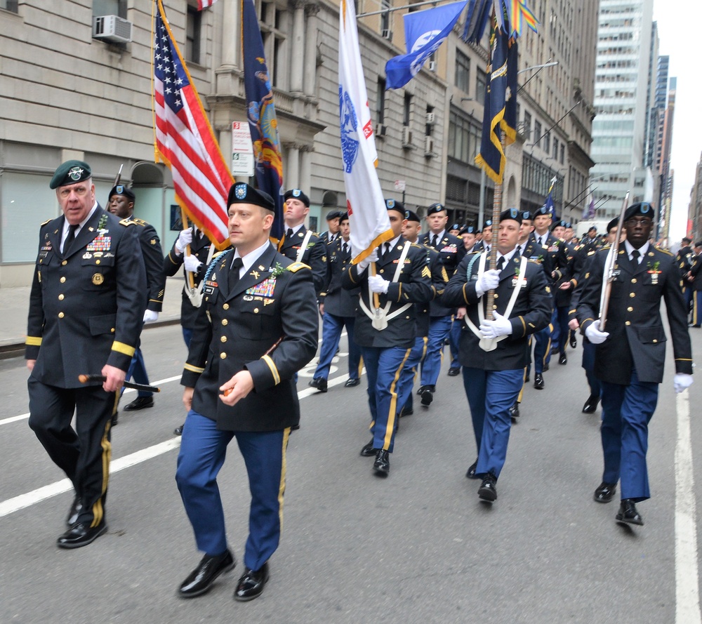 69th Infantry marches in St. Patrick's Day Parade