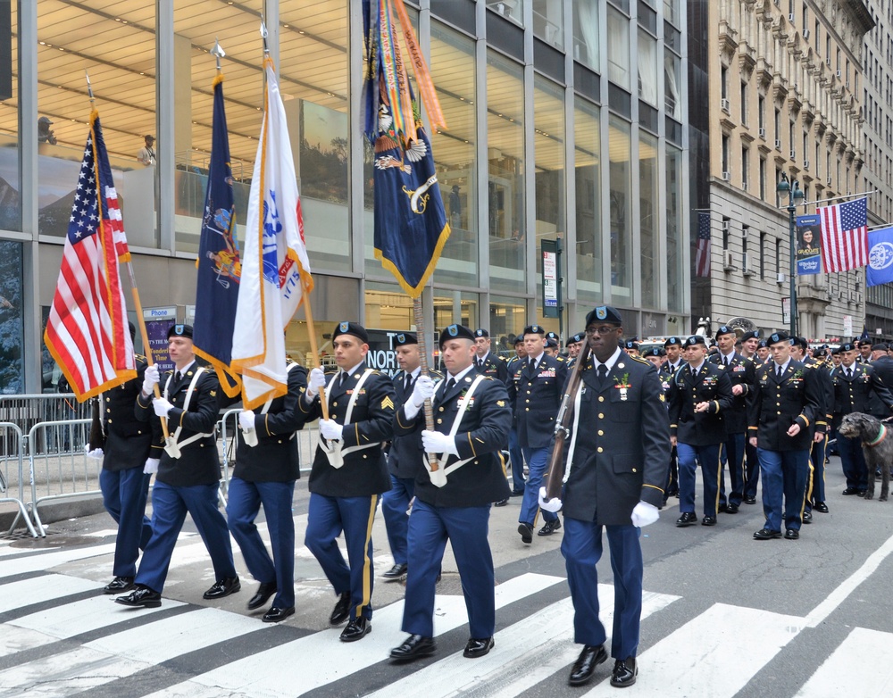 69th Infantry marches in St. Patrick's Day Parade