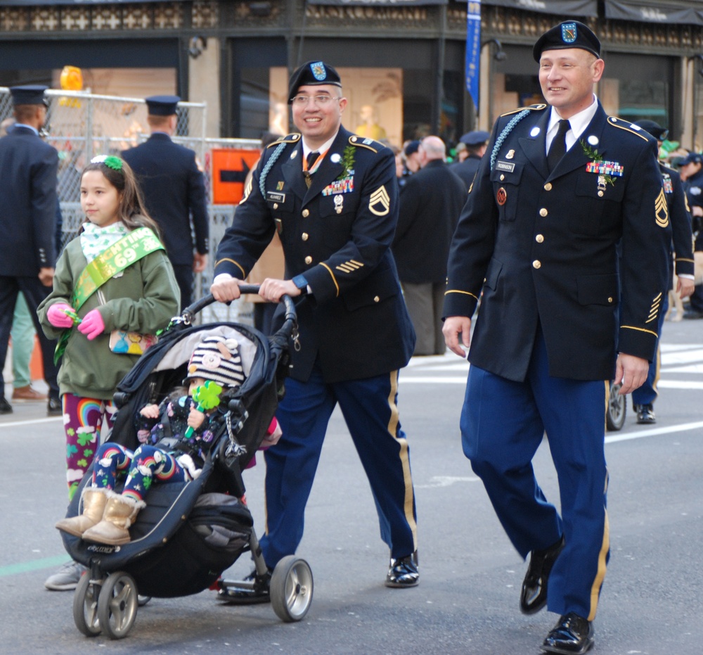 69th Infantry marches in St. Patrick's Day Parade