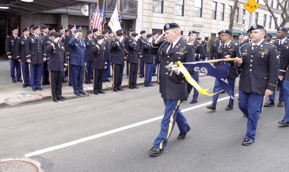 69th Infantry marches in St. Patrick's Day Parade