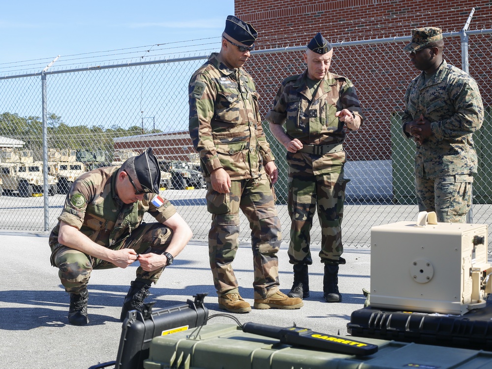 2nd Law Enforcement Battalion hosts official visit for French National Gendarmerie