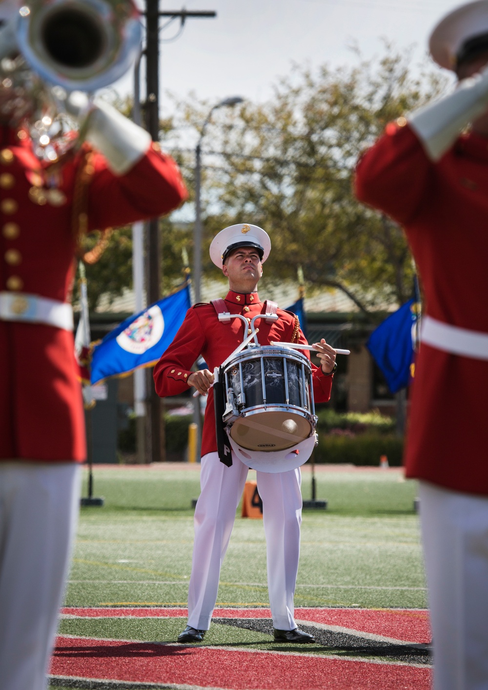 Poppin’ sticks: Battle Color Detachment performs at MCAS Miramar